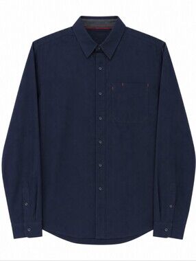 Bridge And Burn x Kiriko Navy Button Up Shirt Long Sleeve 100% Cotton Medium